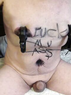 tony naked nipple clamp torture